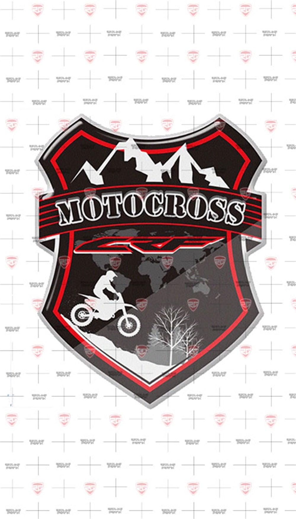 Honda CFR 3D Damla Sticker