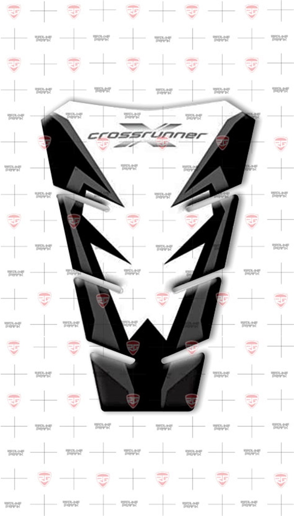 HONDA Crossrunner VFR800X siyah beyaz tank pad 