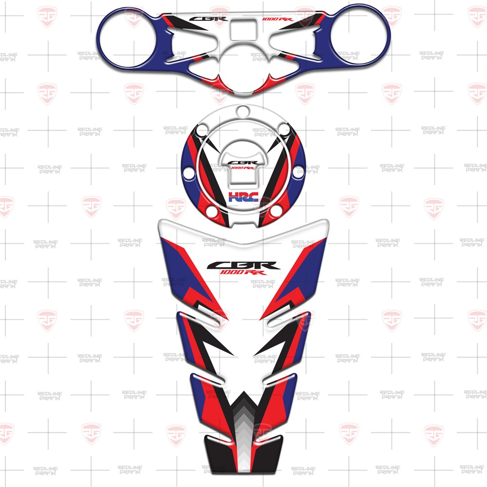 Honda HRC 1000RR 2008 - 2013 Depo Kapak Gidon Pad Set 3'lü Set