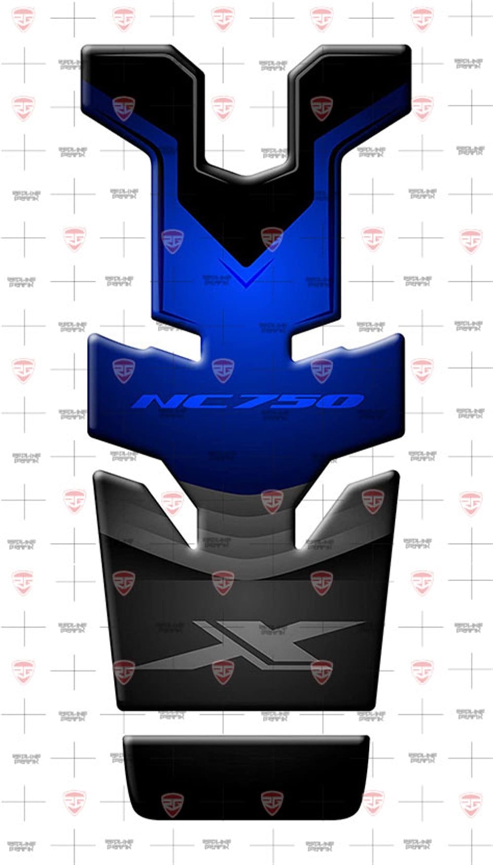 Honda NC 750 X mavi tank Pad 