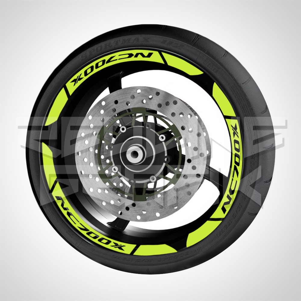 HONDA NC700X FOSFORLU REFLEKTİF JANT ŞERİDİ FLORASAN SARI