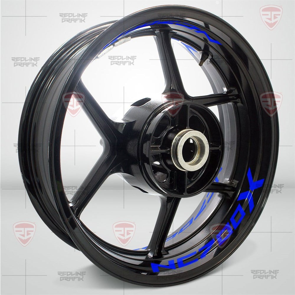 Honda NC700X Reflektif Mavi Jant Şeridi 