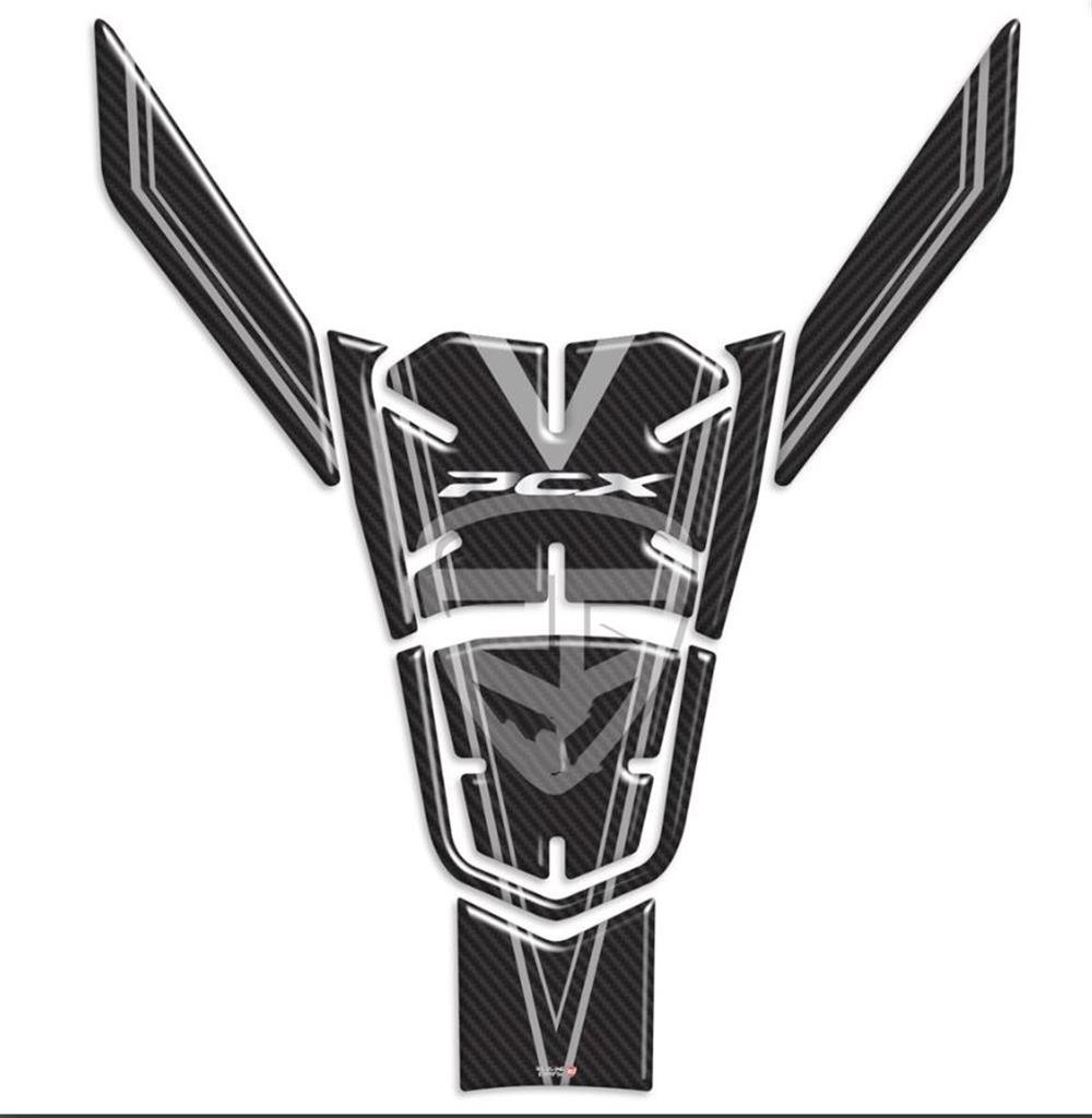 Honda Pcx 2021 Model Karbon Desen Gri Tank Pad