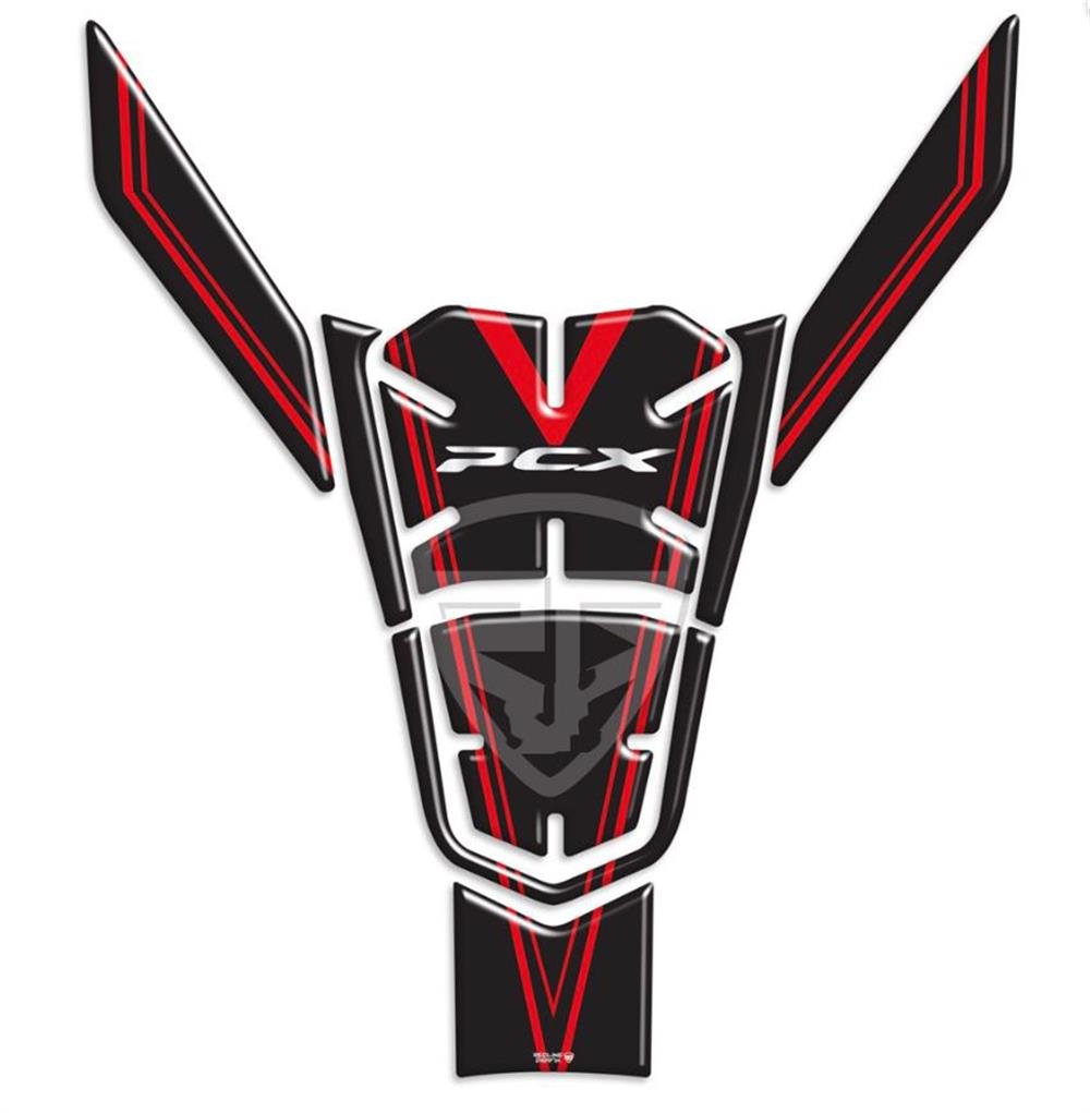 Honda Pcx 2021 Model Siyah Kırmızı Tank Pad