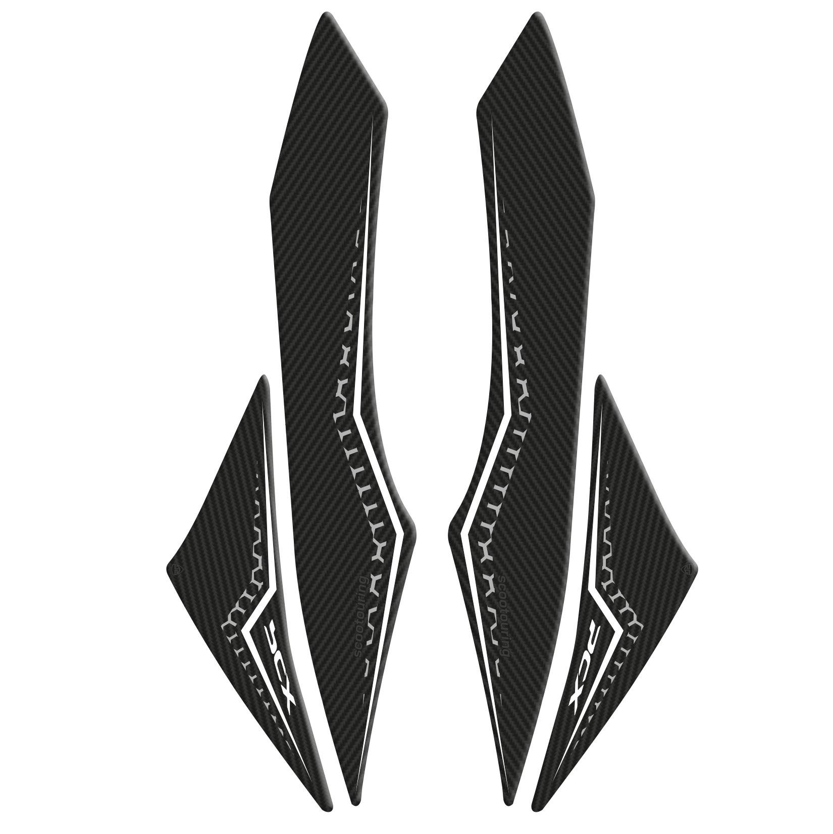 Honda PCX Karbon Beyaz Kafa Grenaj Pad Redline Grafik