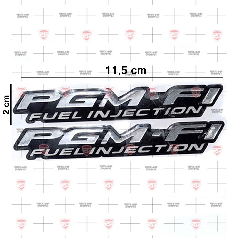 Fuel Injection Sticker PGM-FI Fuel Injectıon 3D Sticker 2 adet