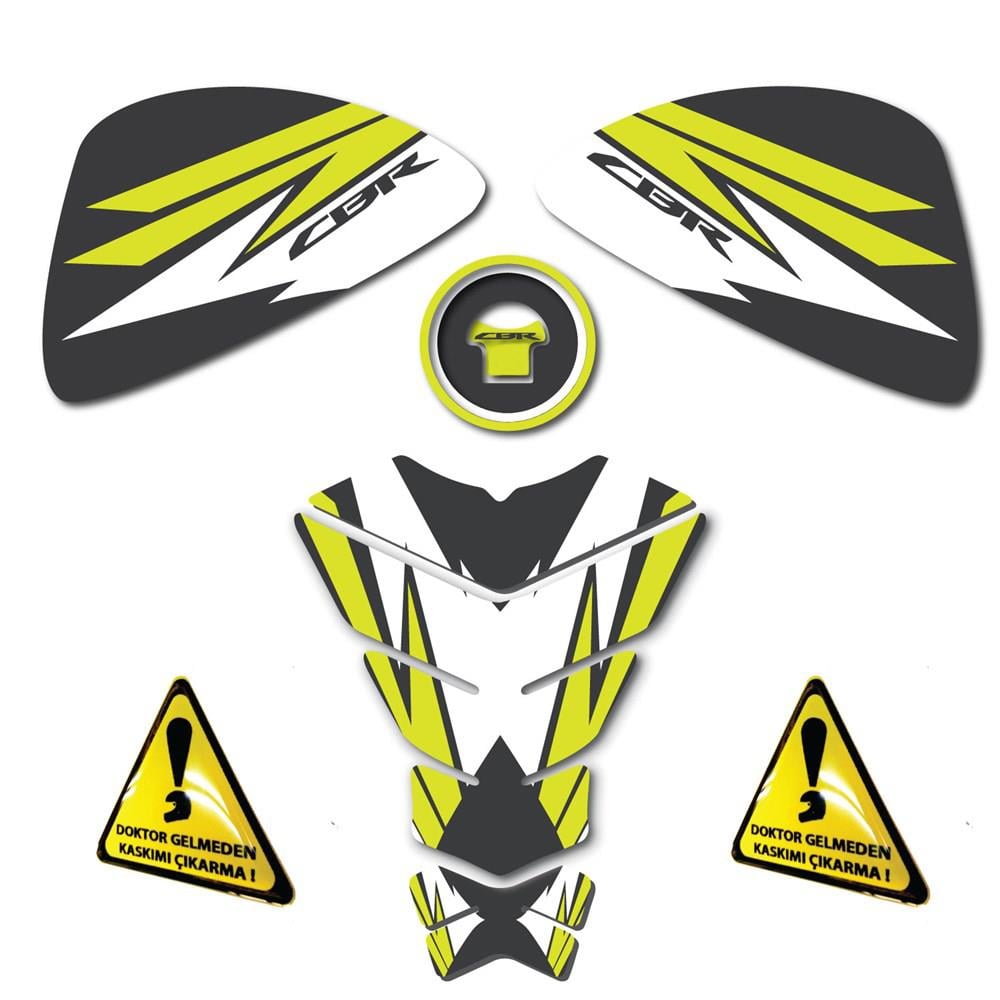 HONDA SARI CBR 3LÜ SET CBR DEPO PAD YAN PAD TANK PAD 