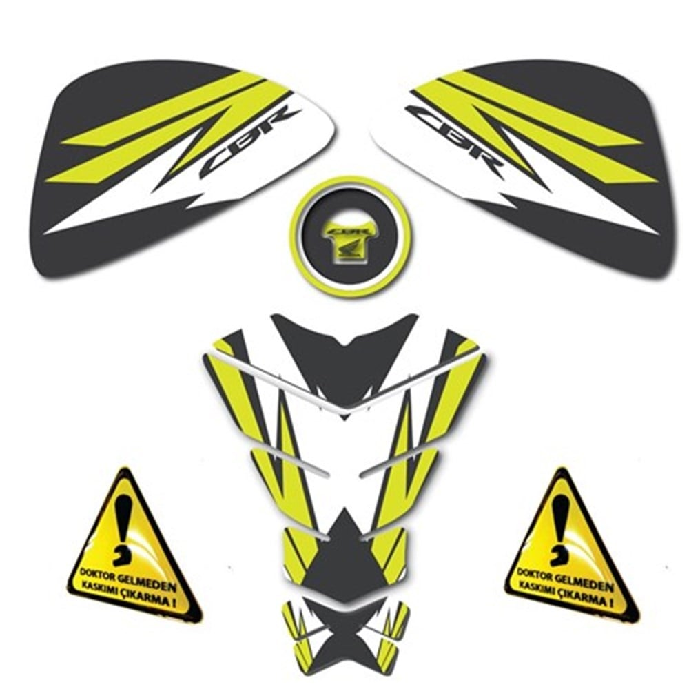 HONDA SARI CBR 3LÜ SET CBR DEPO PAD YAN PAD TANK PAD 