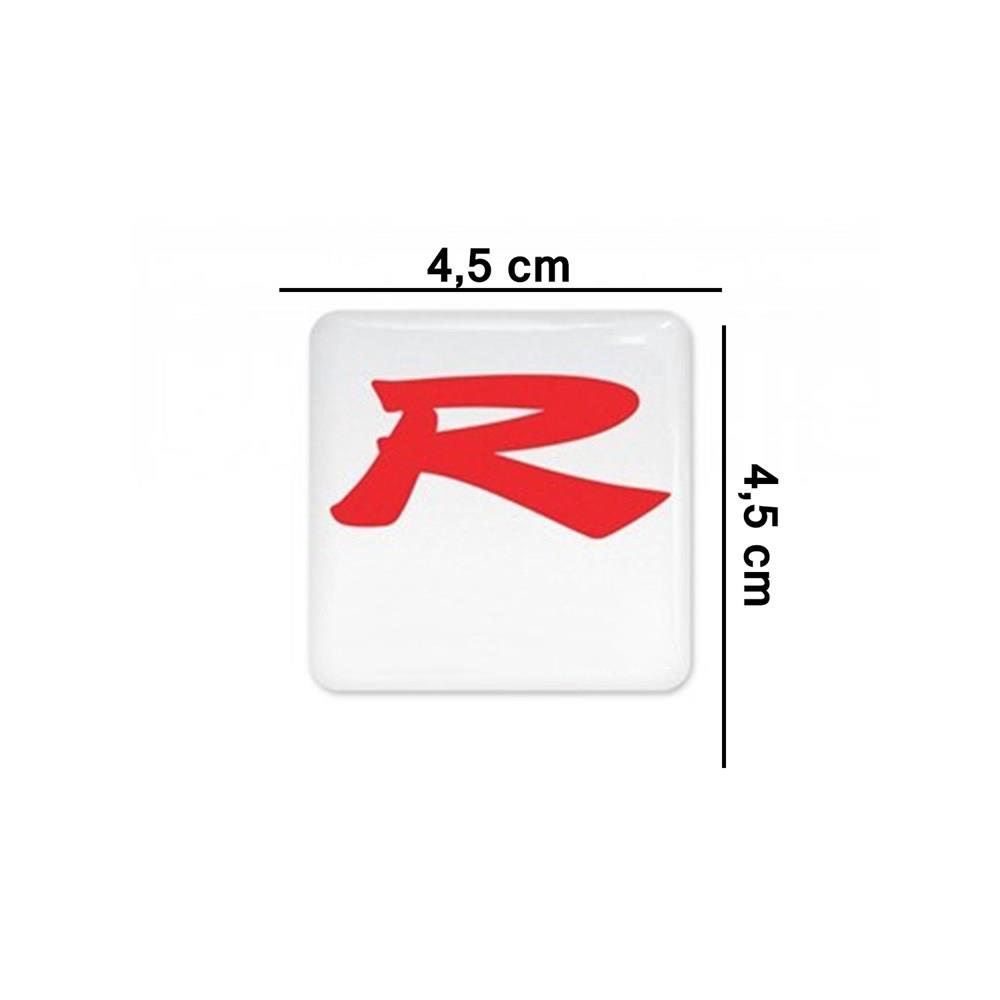 Honda Typer Racing R Beyaz 3D Sticker 2 Adet