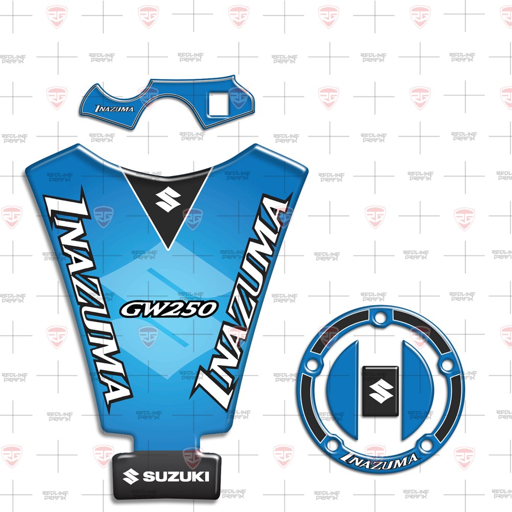 İnazuma Mavi Tank Pad Sticker Set