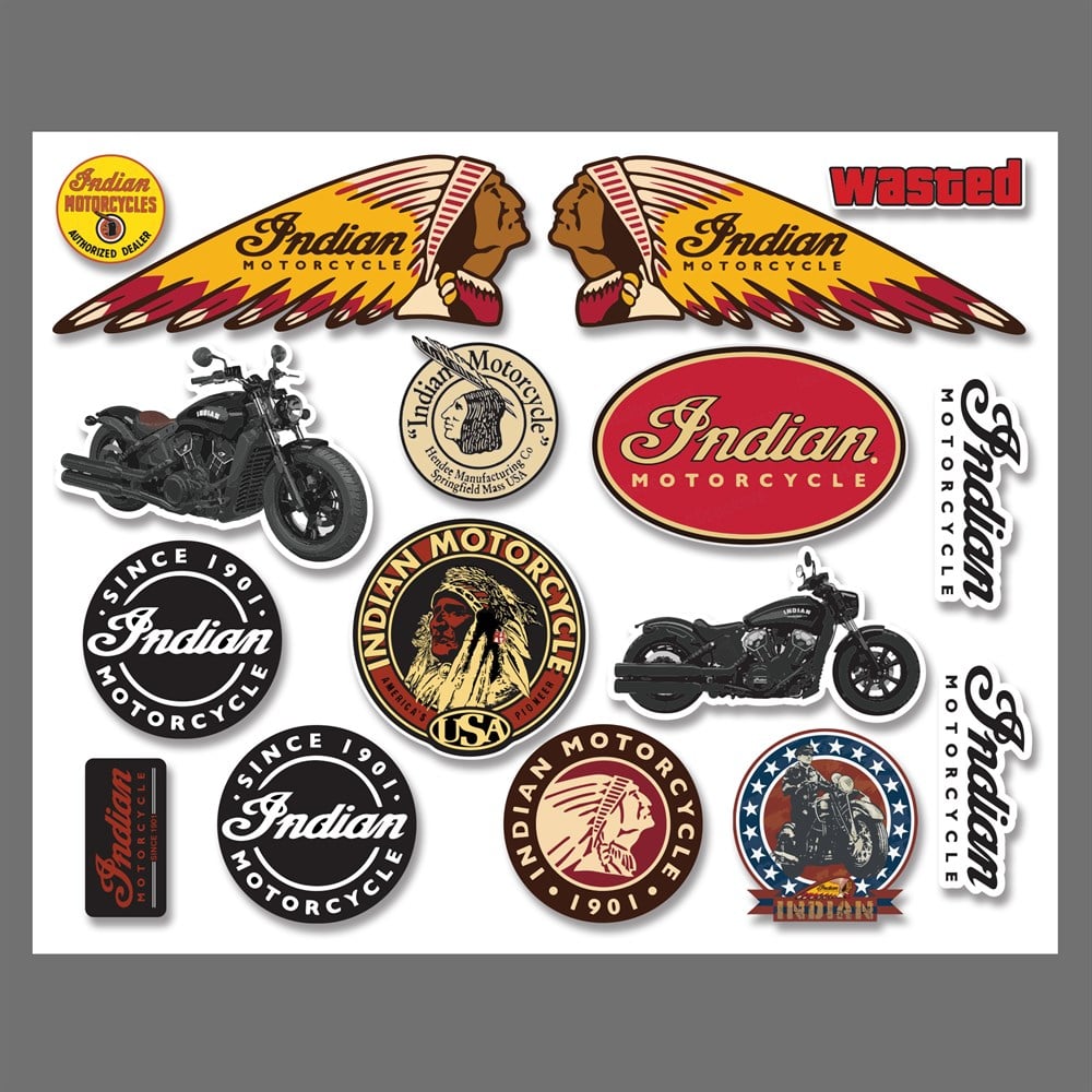Indian motorcycle Sticker set