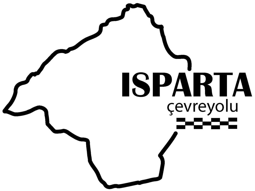 Isparta Çevreyolu Sticker - Ücretsiz Kargo 