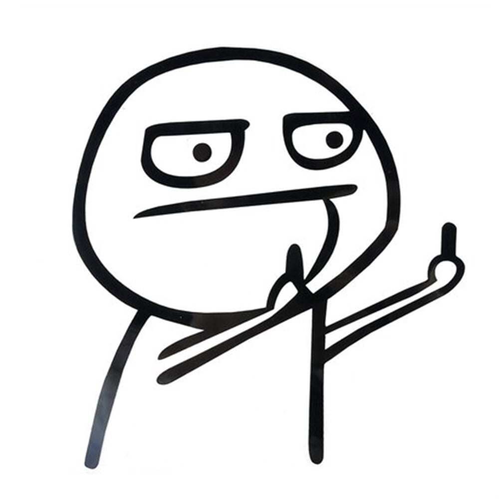 JDM Orta Parmak Sticker