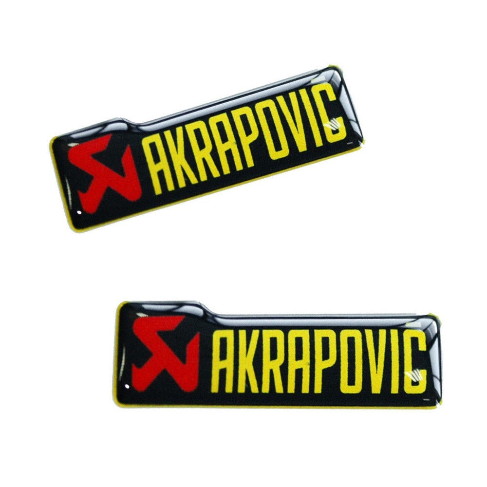 Kabartmalı 3D Akrapovic Sticker 2 Adet