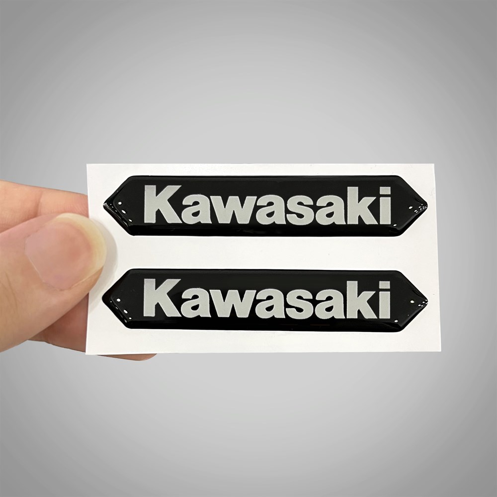 Kawasaki 3D Arma Sticker Yapıştırma 2 Adet