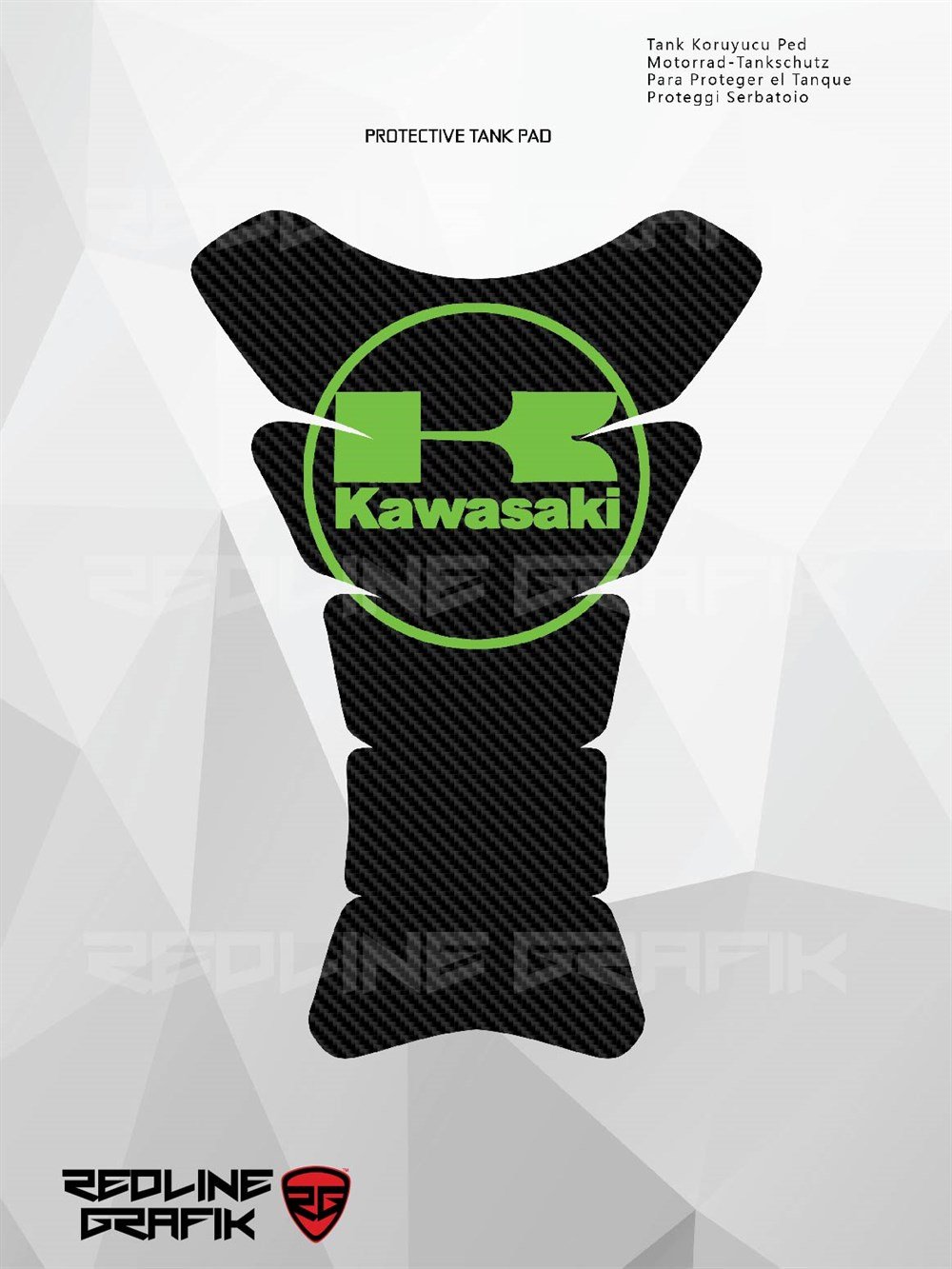 Kawasaki Karbon Tank Pad