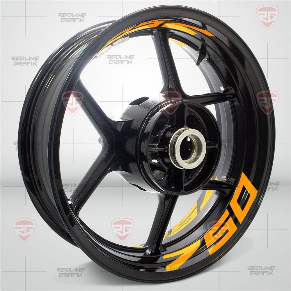 Kawasaki Ninja 750 Turuncu Jant Şeridi