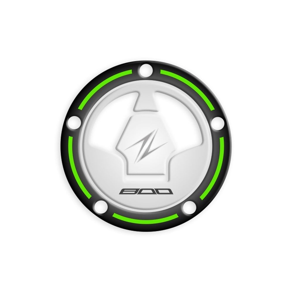 Kawasaki Z800 Beyaz Yeşil Depo Kapak Pad 