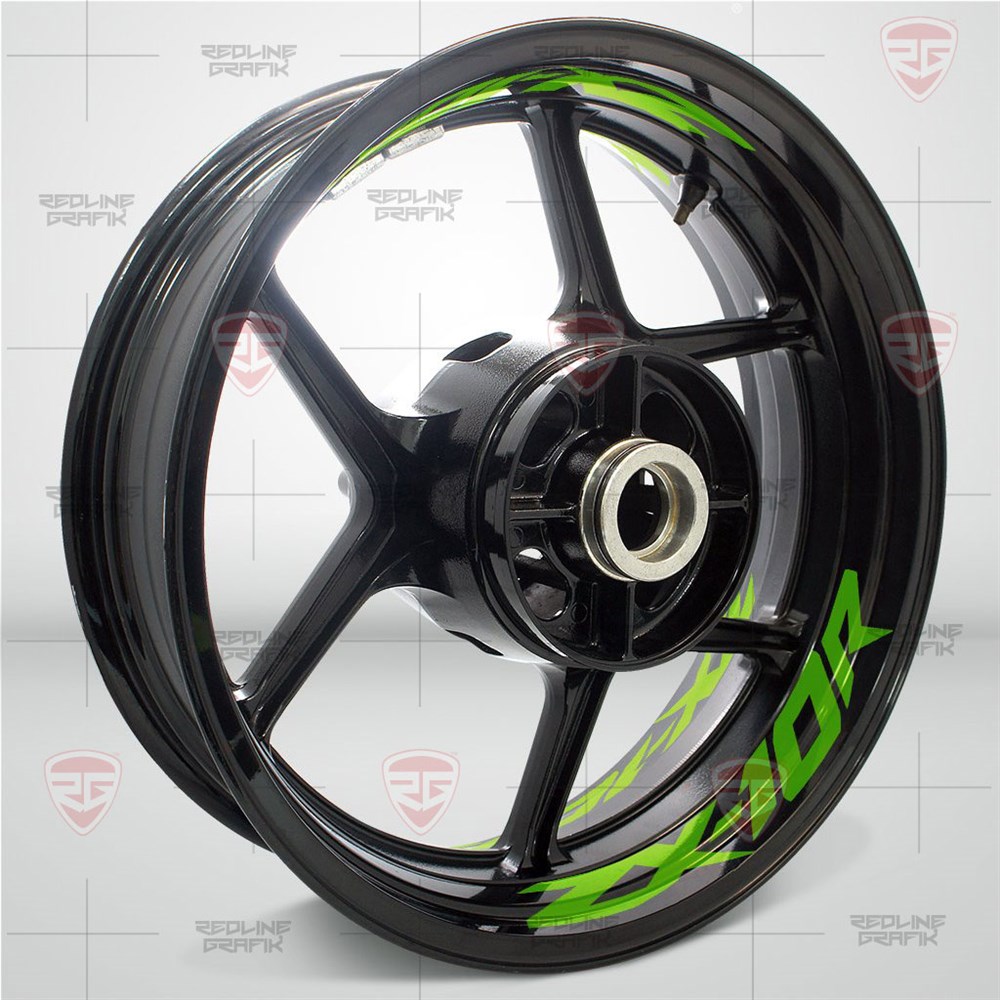 Kawasaki ZX10R Yeşil Reflektif Jant Şeridi