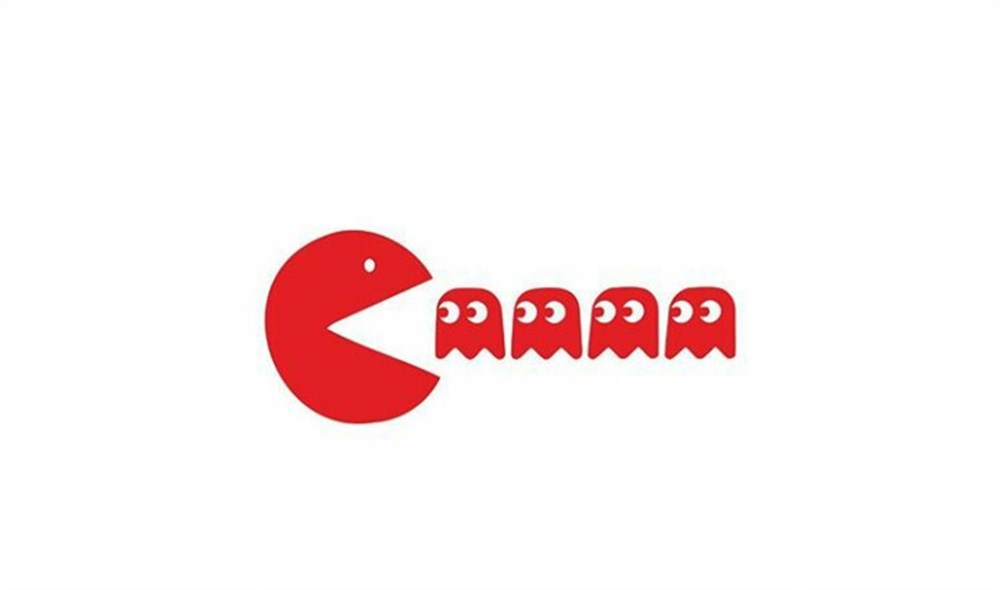 Kırmızı Pacman Sticker - Ücretsiz Kargo 10cm