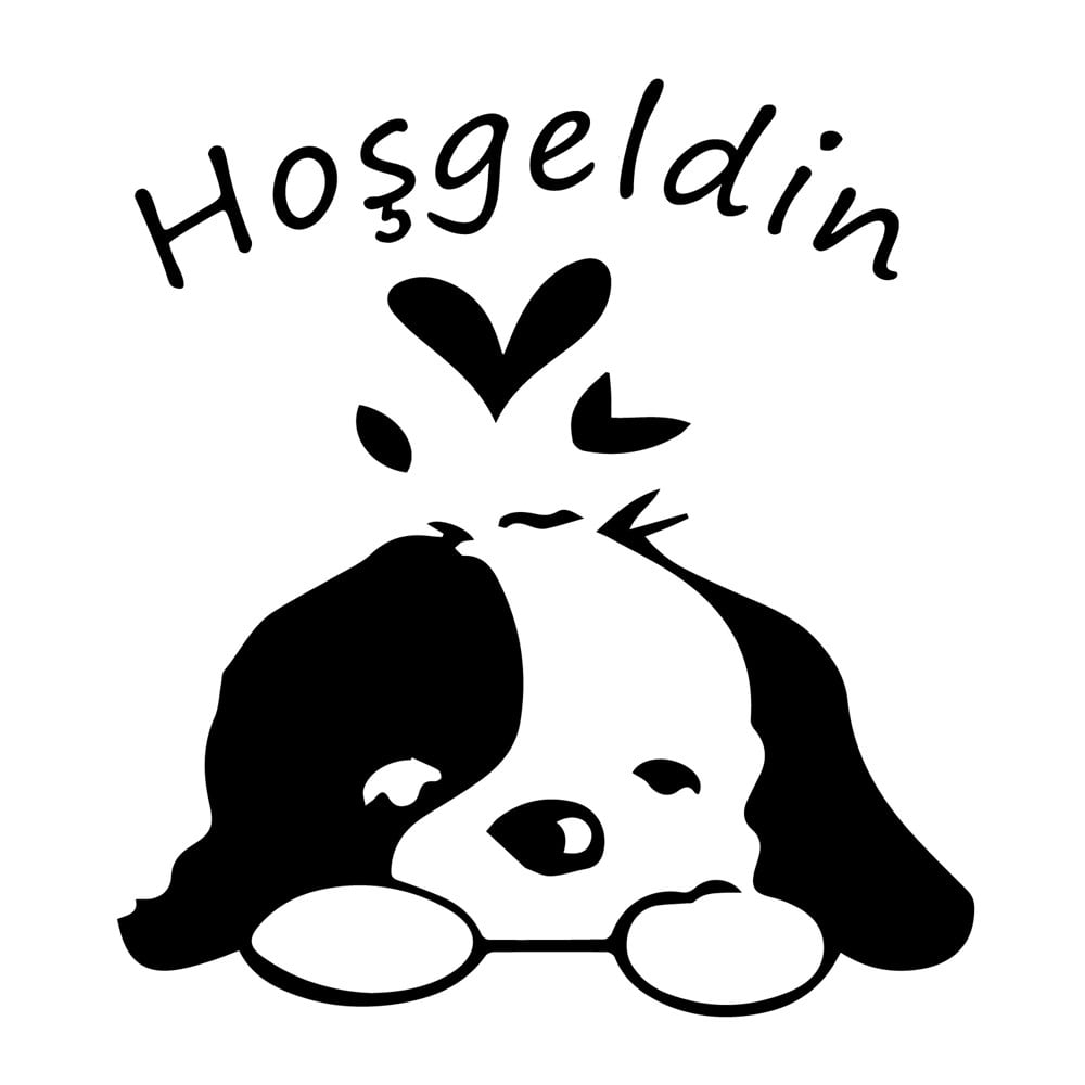 Köpekli Klozet Kapağı Sticker