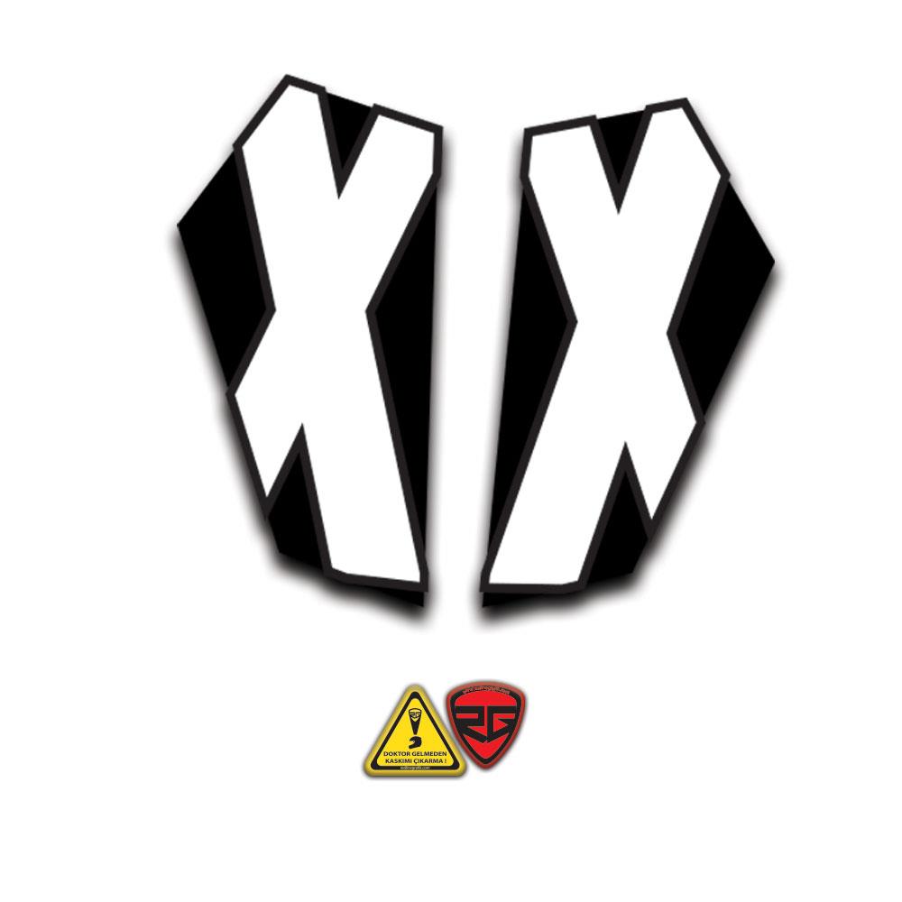 Ktm Duke 250 2024 Model X Siyah Beyaz Far Sticker Far Gözü Far Filesi 