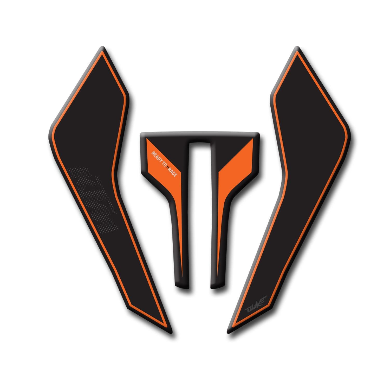 Ktm Duke 250 2024 Turuncu Siyah Kafa Grenaj Far Pad Redline Grafik