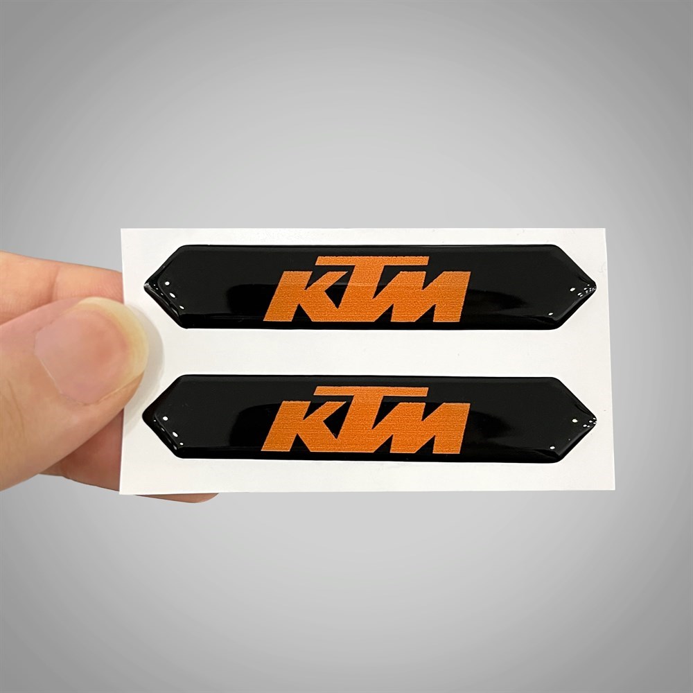 Ktm Gümüş Arma Sticker Yapıştırma 2 Adet