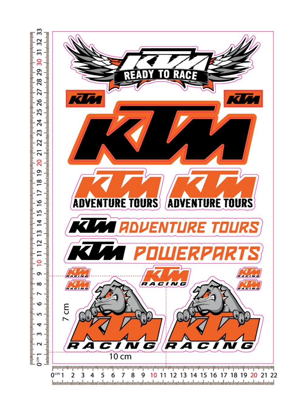 KTM Sticker Seti