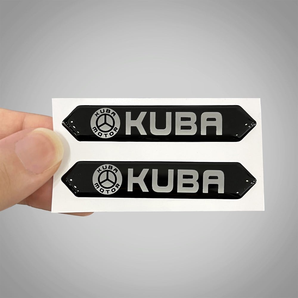 Küba Gümüş Arma Sticker Yapıştırma 2 Adet