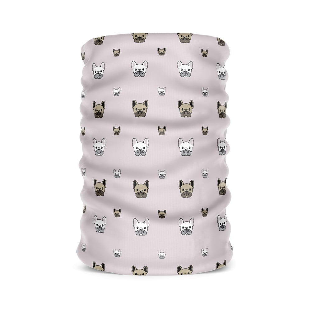 Küçük Köpek Desenli Kadın Bandana Saç Bandı Toka Boyunluk