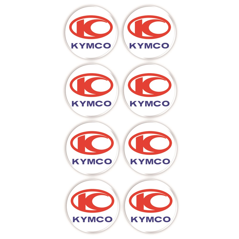 Kumyco Logo 8'li Koruma Takozu 3D Sticker Etiket Beyaz
