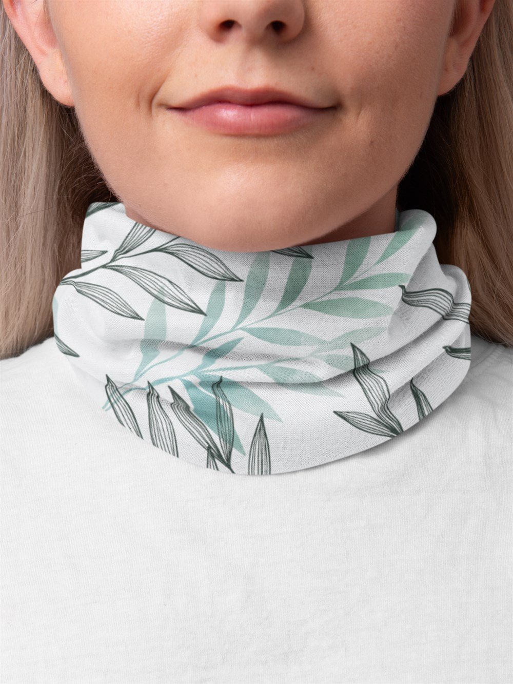 Leaf Kadın Bandana Saç Bandı Toka Boyunluk