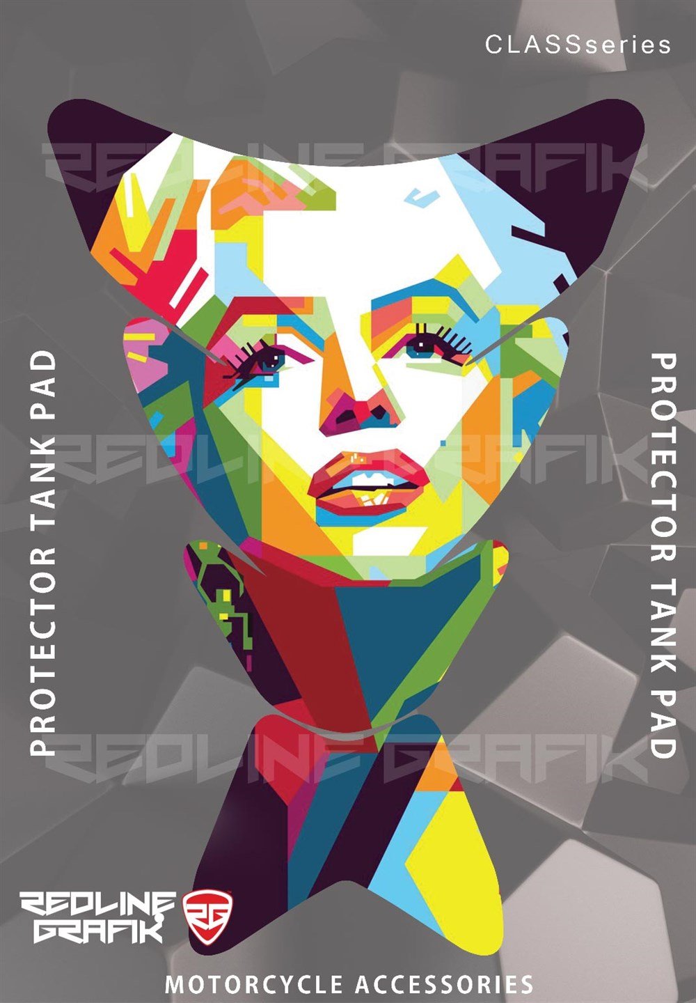 Marlyn Monroe Renkli Tank Pad