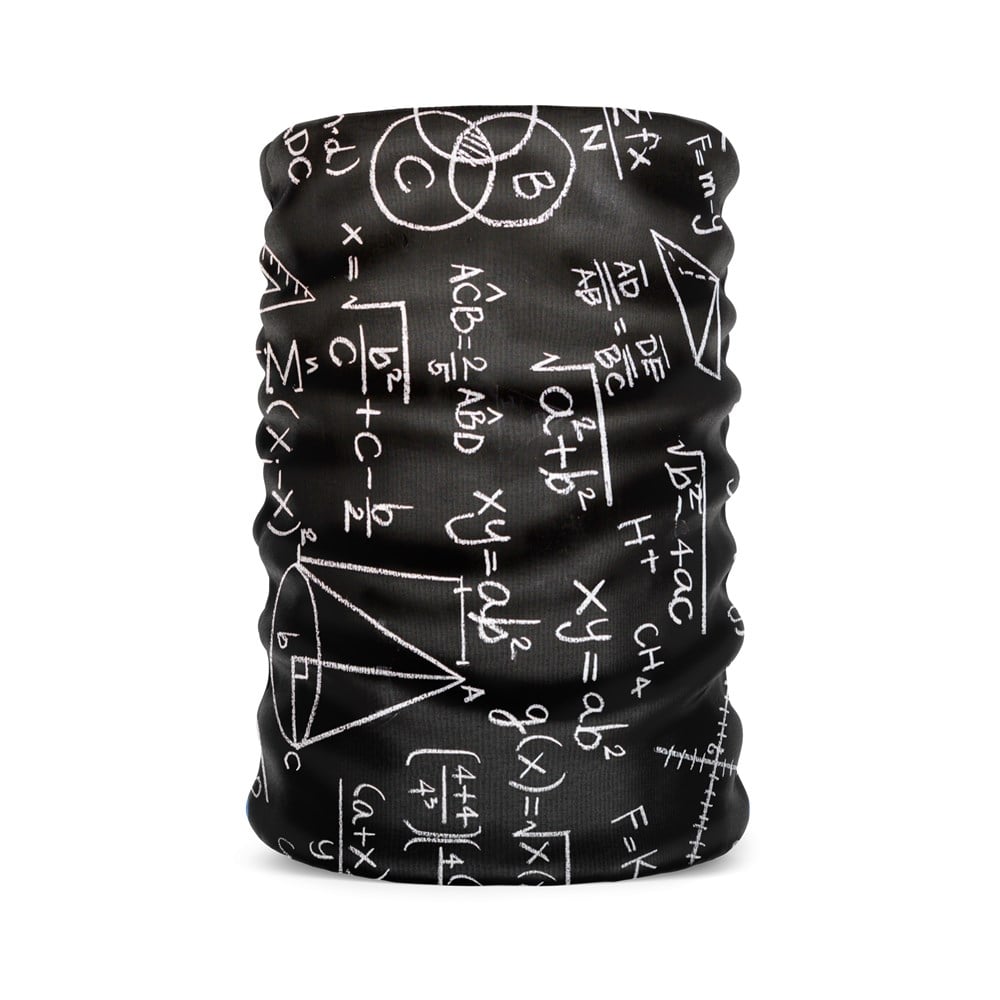 Matematik Formül Desenli Kadın Bandana Saç Bandı Toka Boyunluk