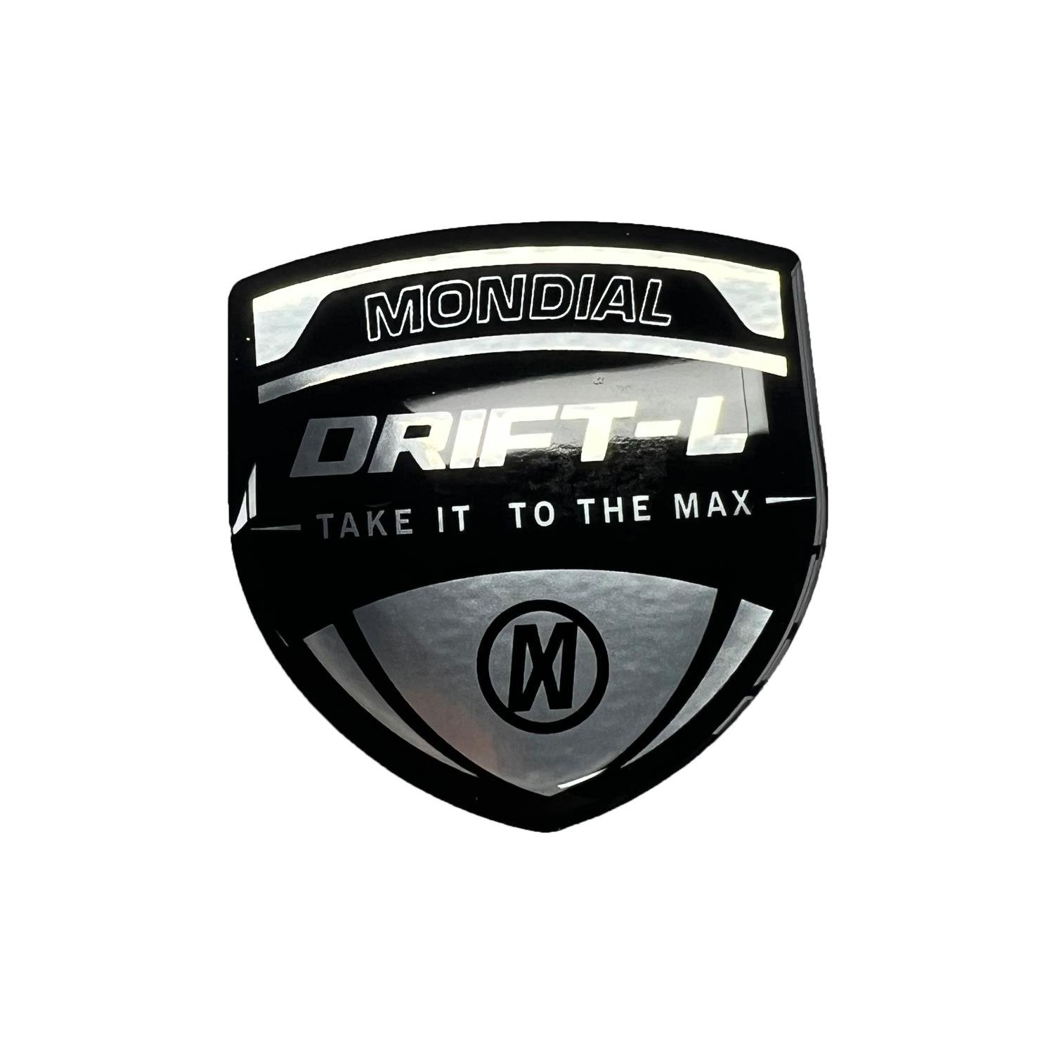 Mondial Drift 3D Gümüş Arma Sticker Redlinegrafik