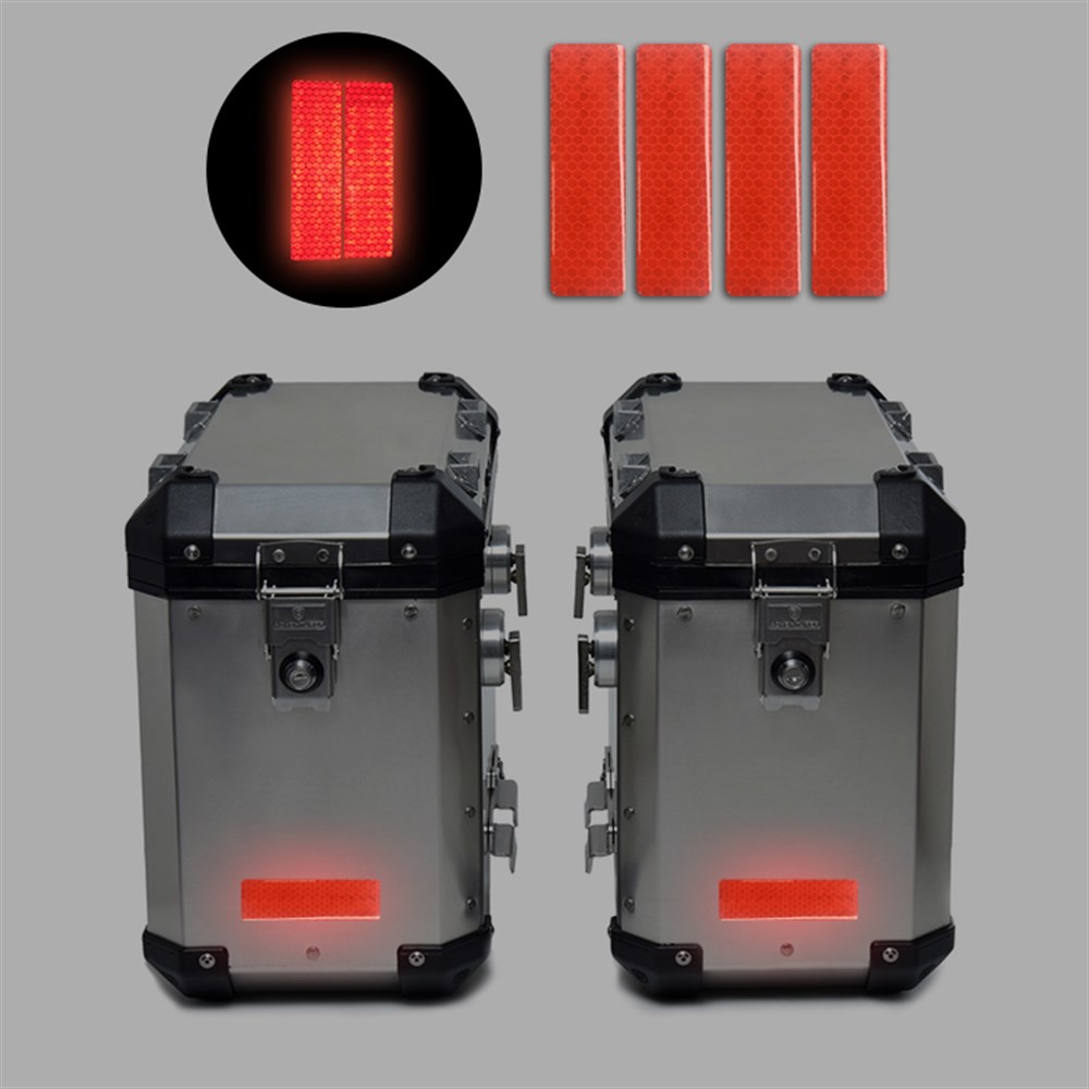 Motorsiklet Çanta Uyarıcı Reflektif İkaz Sticker 4'lü