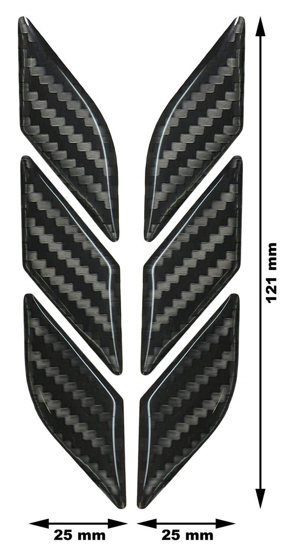 Motosiklet Karbon 3D Sticker