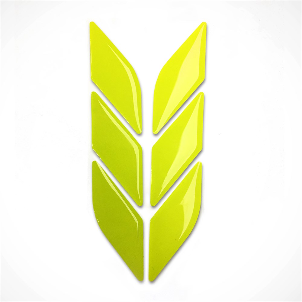 Motosiklet Neon Sarı 3D Sticker