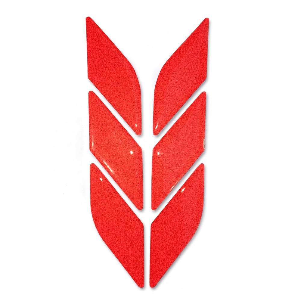 Motosiklet Reflektif Kırmızı 3D Sticker