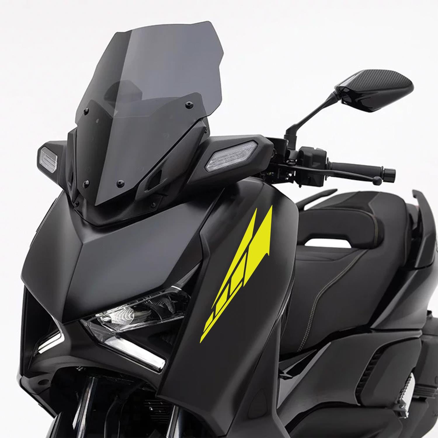 Motosiklet Universal 2 Adet Sticker Florasan Sarı Xmax Nmax Pcx Forza Adv350 joymax
