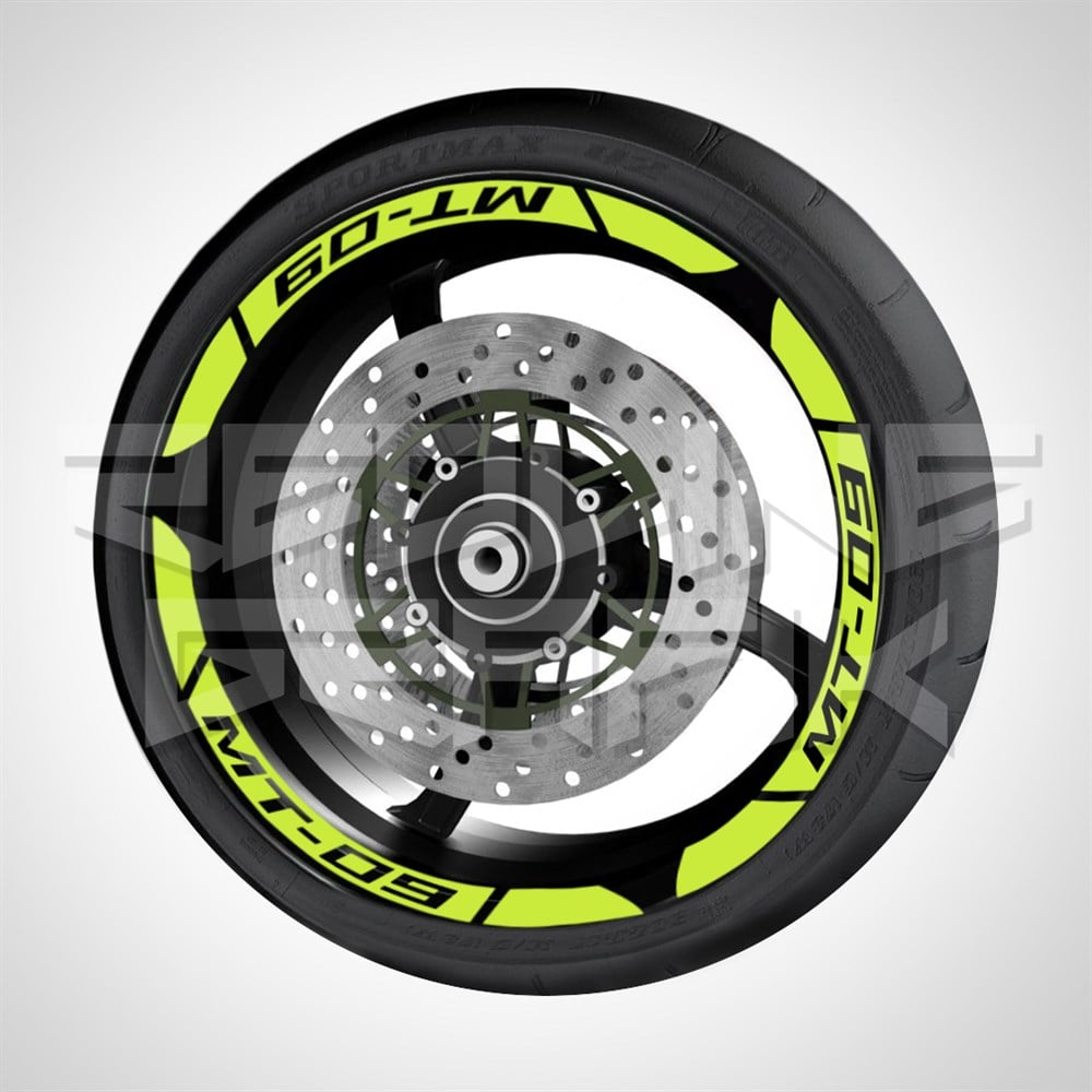 MT 09 FOSFORLU REFLEKTİF JANT ŞERİDİ FLORASAN SARI