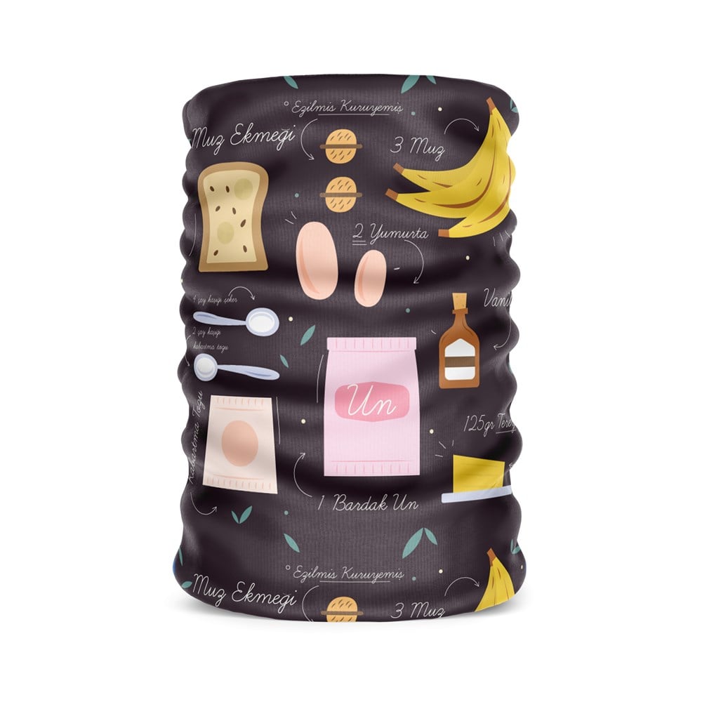 Mutfak Kadın Bandana Saç Bandı Toka Boyunluk