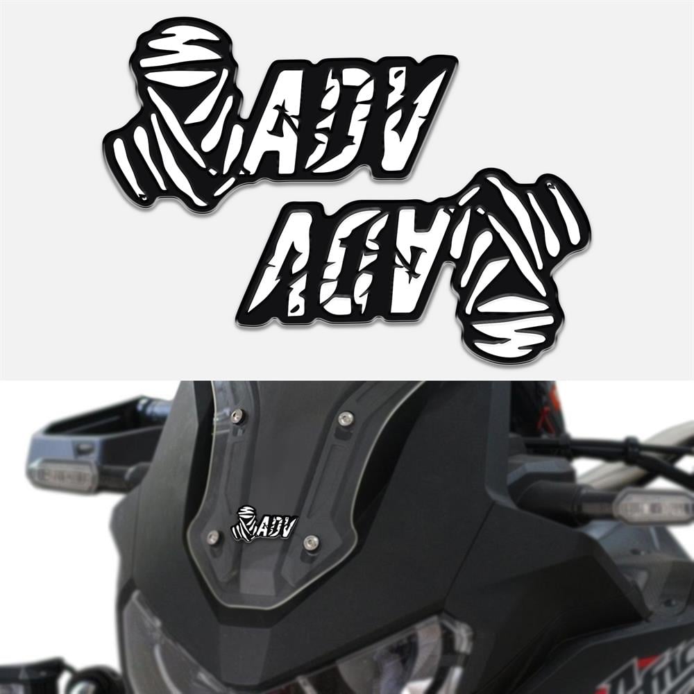 Off Road Motorsiklet Adventure 3D Sticker 2 Adet 