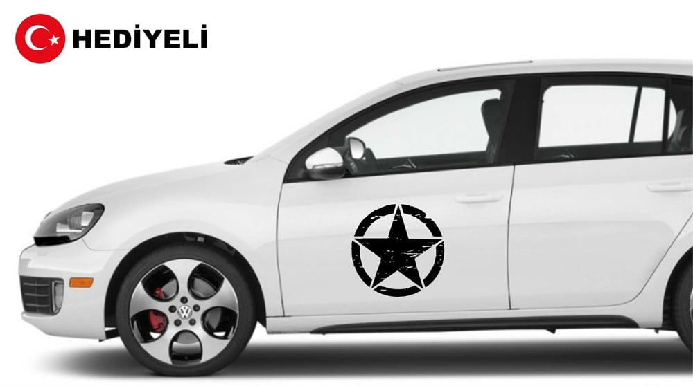 Off Road US ARMY Star Yıldız Sticker- Ücretsiz kargo- Hediyeli