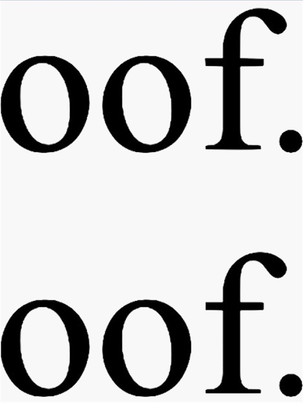 Oof Oof Sticker