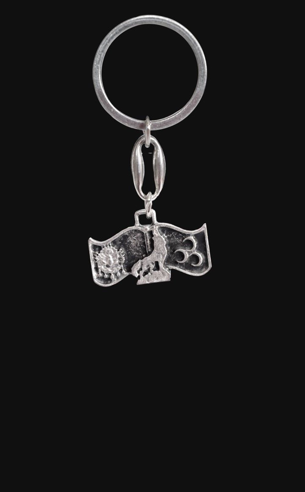 Osmanlı Arma Üç Hilal Kurt Anahtarlık