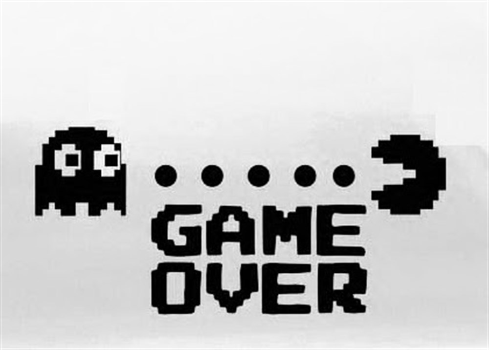Pac-Man Game Over Oto Sticker