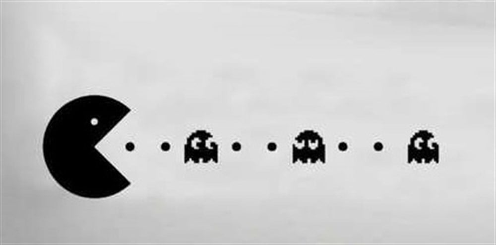 Pac-Man Three Oto Sticker