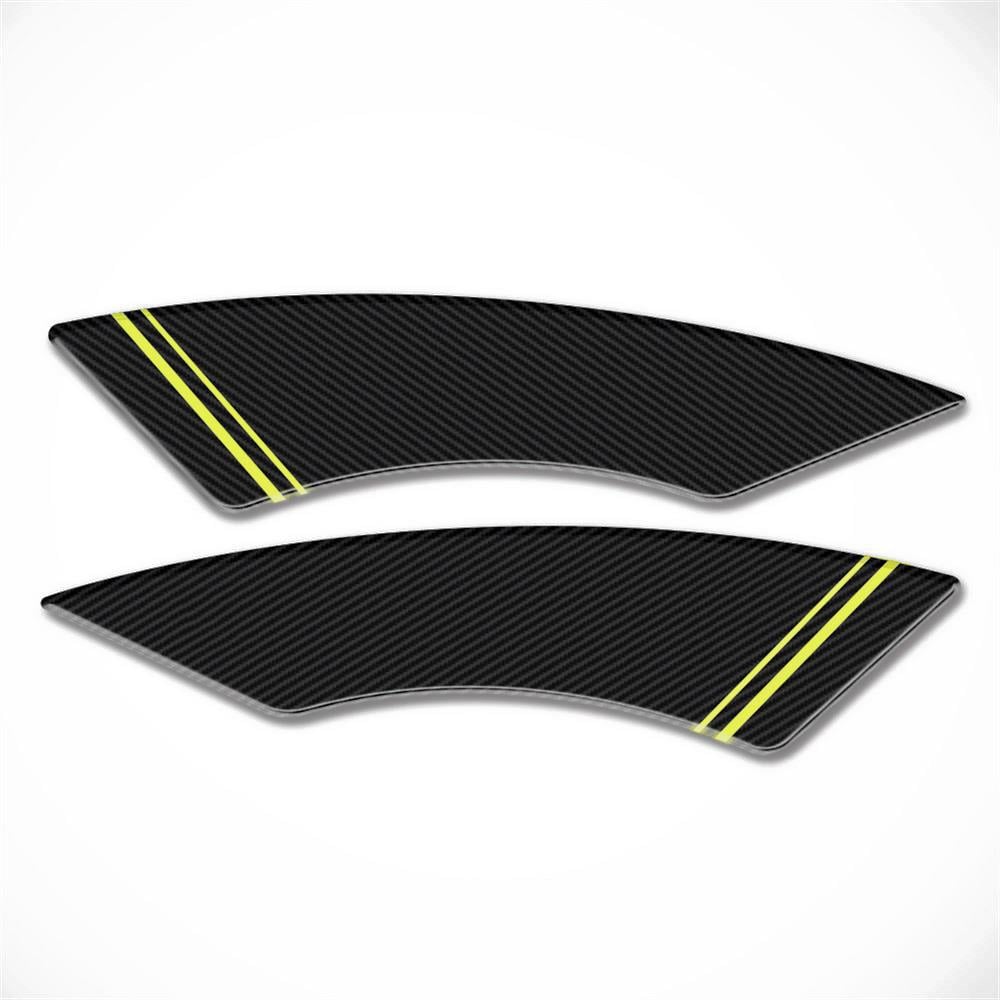 Pcx 125 2021 Karbon Neon Sarı Motosiklet bacak Koruyucu sticker pad